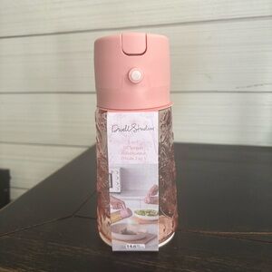 Dwell Studio 2-in-1 Oil Sprayer Pink FLORAL Glass 14.6 Oz NEW